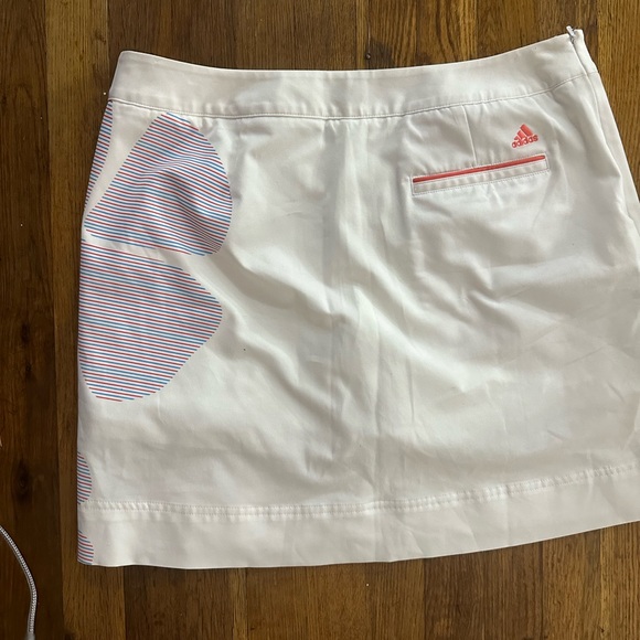 Adidas Clima Cool Orange and White Skort Size 10 - Picture 2 of 10